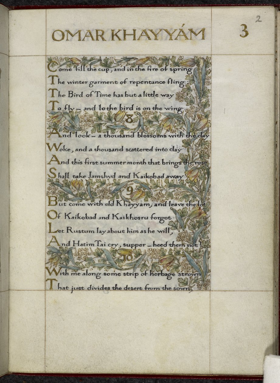Rubaiyat Omara Chajjáma od William Morris