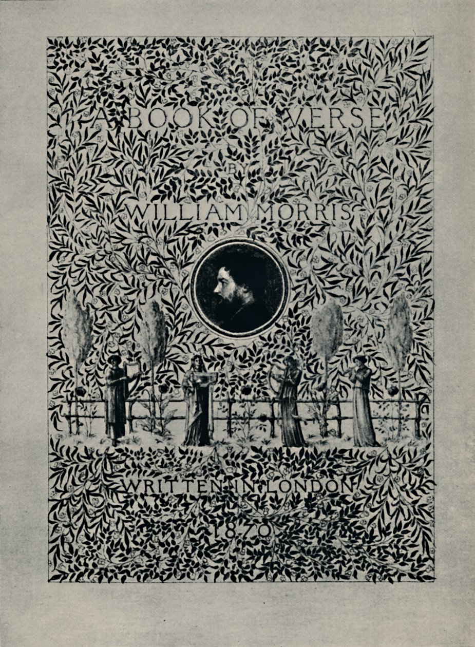 Titulní strana knihy A Book of Verse, William Morris, 1870. od William Morris