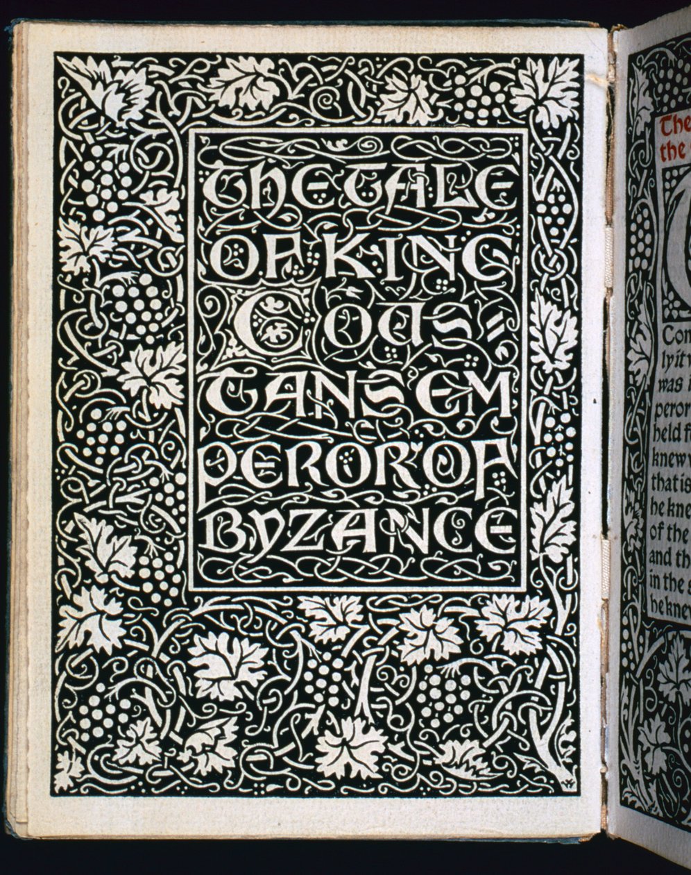 Titulní strana z Příběhu císaře, 1894 od William Morris