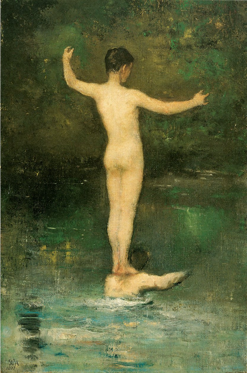 Koupající se od William Morris Hunt