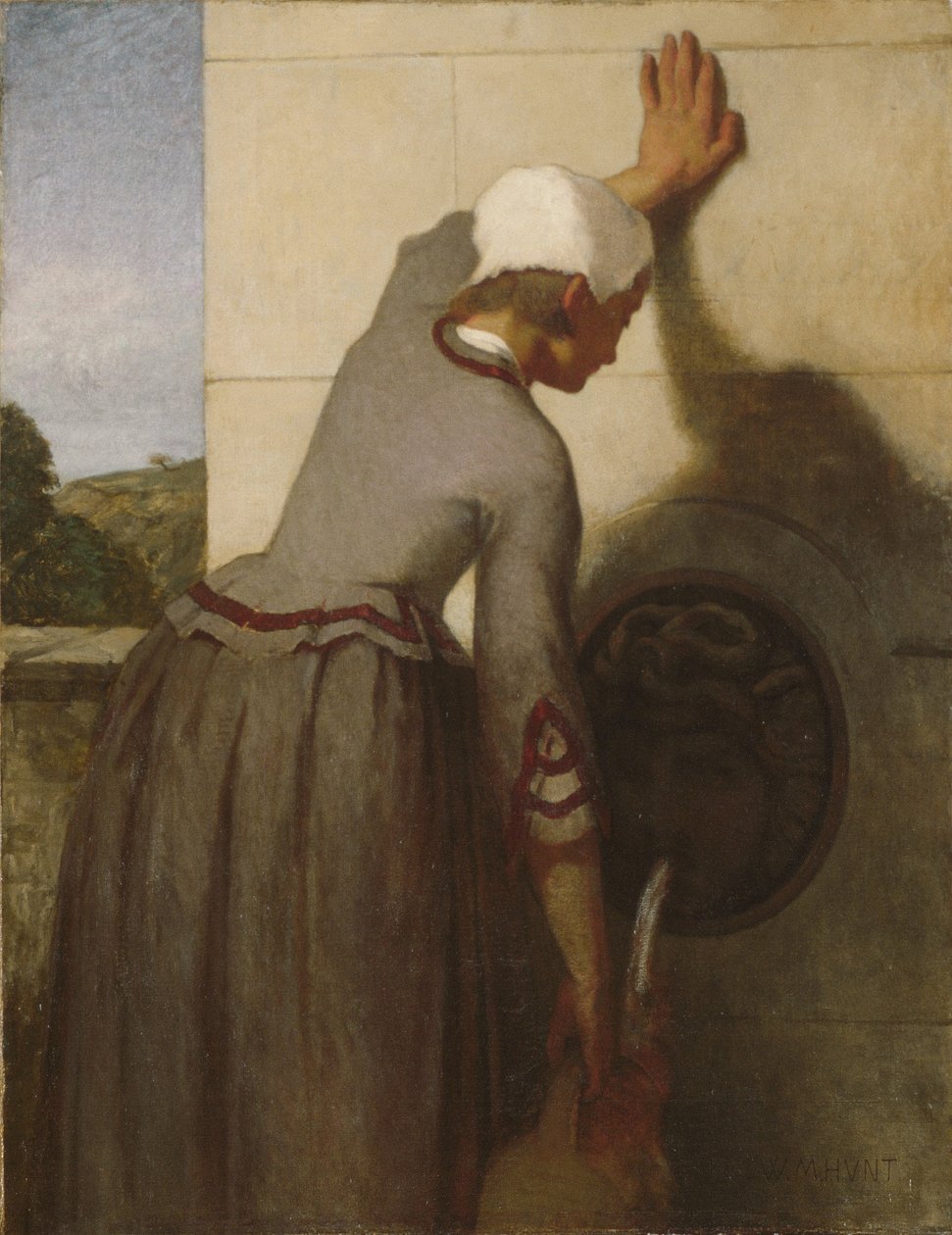 Dívka u fontány od William Morris Hunt