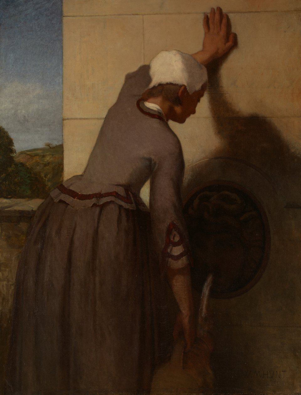 Dívka u fontány, 1852-54. od William Morris Hunt