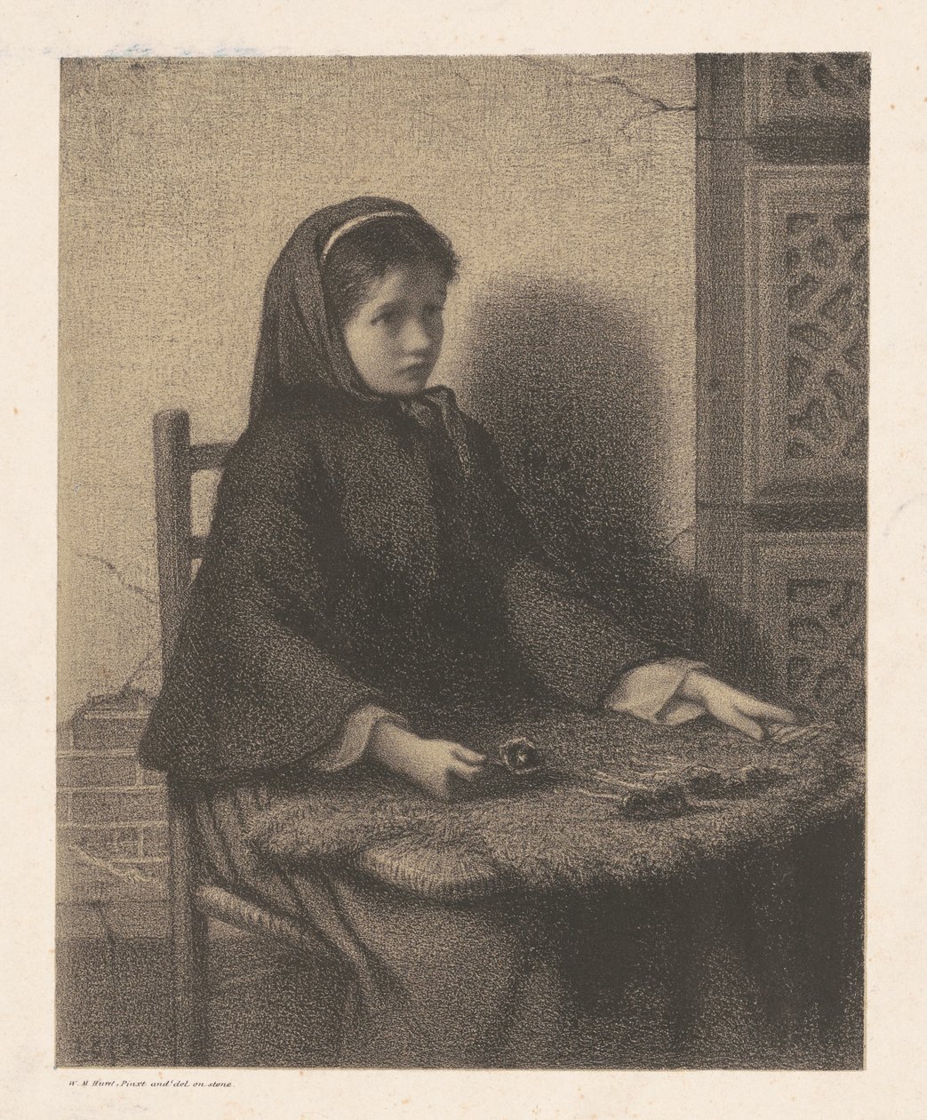 Fialová dívka od William Morris Hunt