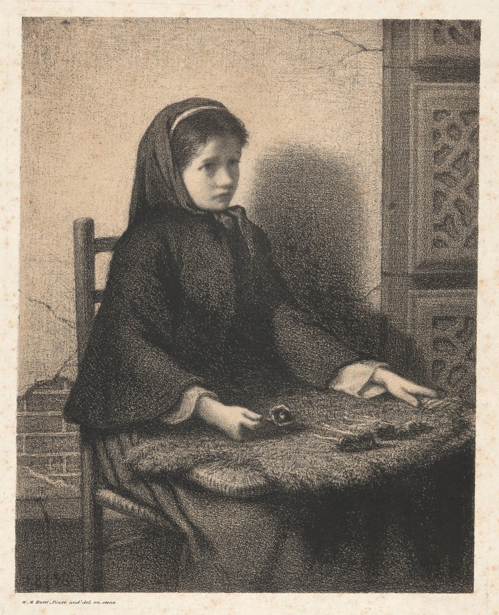 Fialová dívka od William Morris Hunt