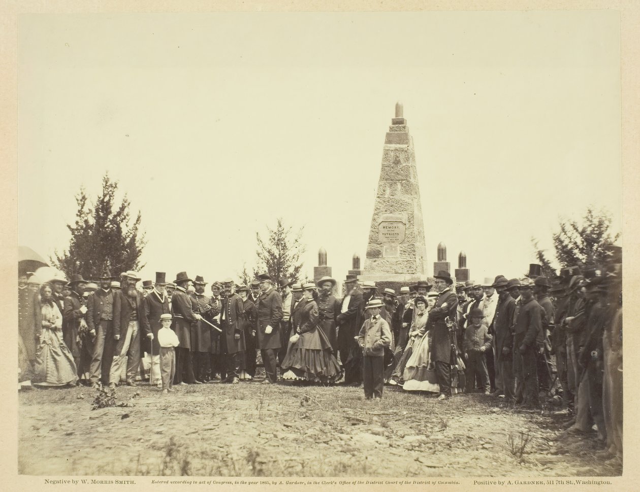 Zasvěcení památníku na bitevním poli Bull Run, červen 1865. od William Morris Smith