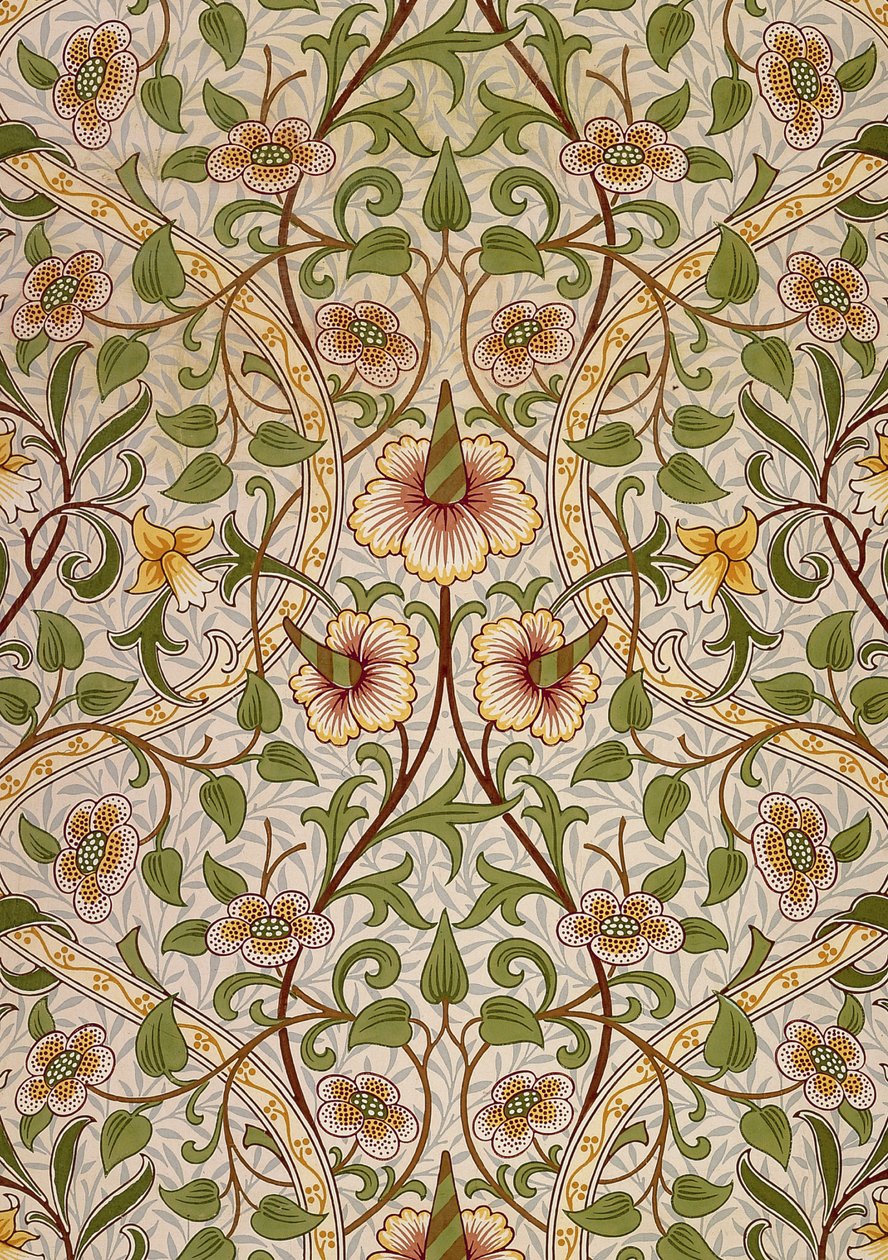 Dekorativní látka, 1876-1890. od William Morris Tapestry Works