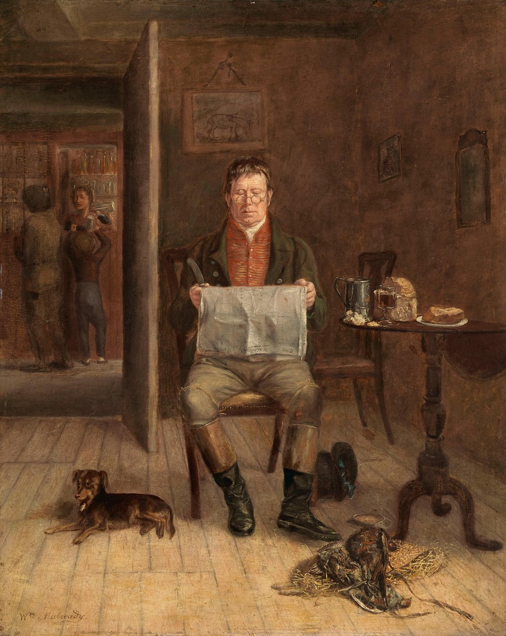 Zbrojnoš v hospodě od William Mulready