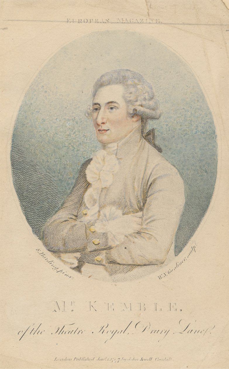 Pane Kemble, z Theatre Royal, Drury Lane od William Nelson Gardiner