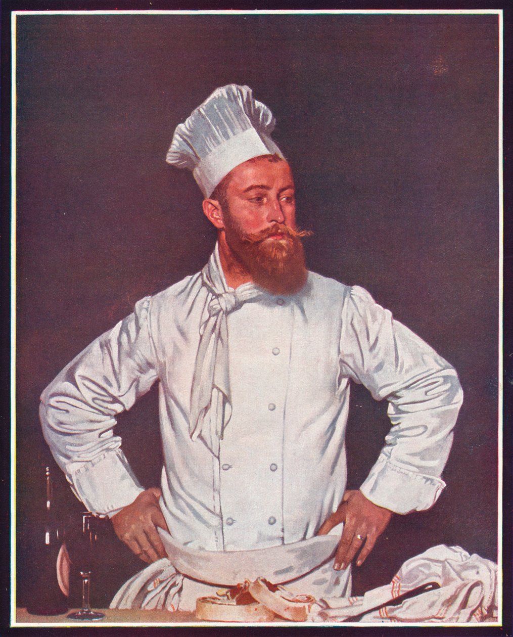 Šéfkuchař hotelu Chatham, Paříž, c1921 od William Newenham Montague Orpen