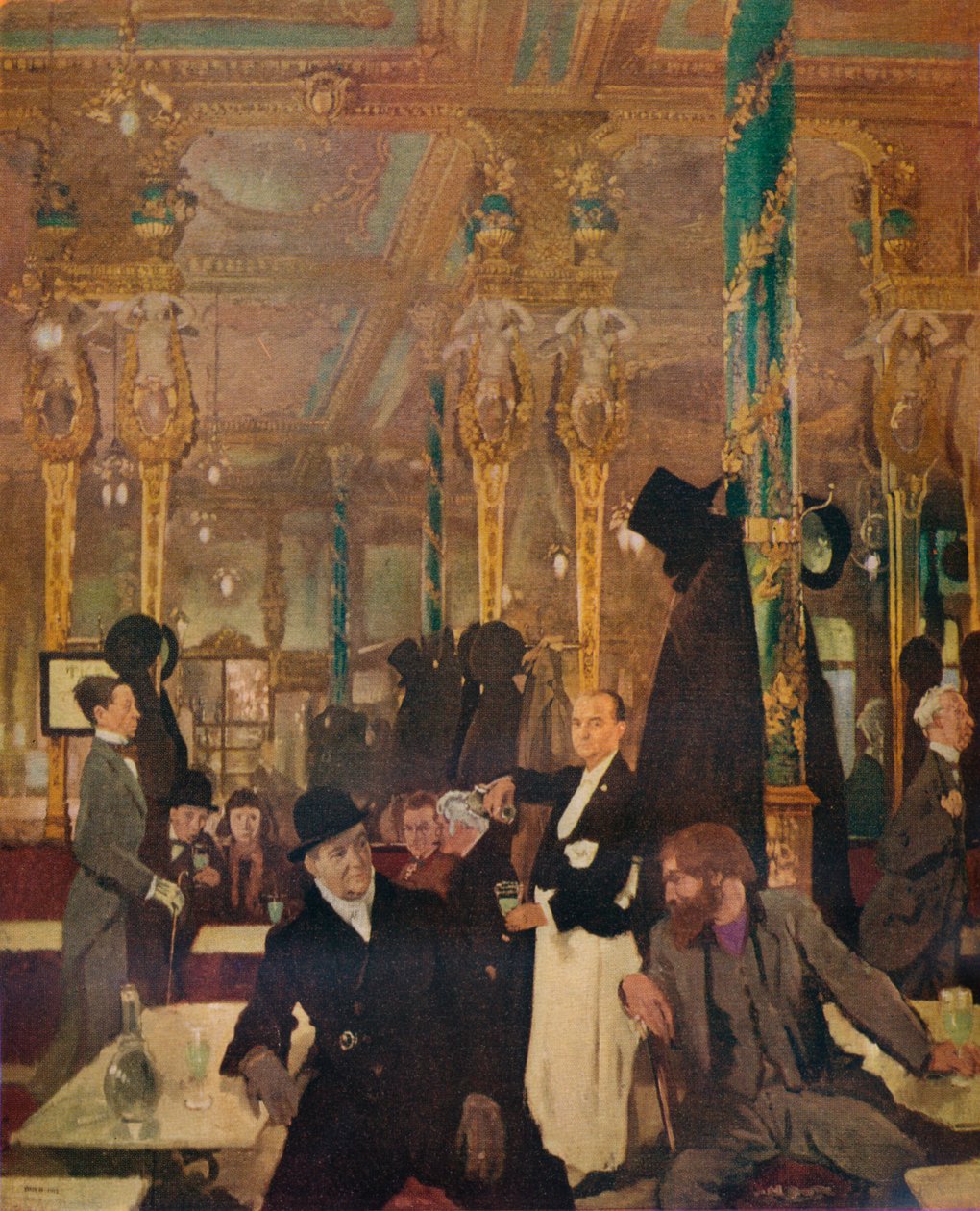 The Cafe Royal, Londýn, 1912 od William Newenham Montague Orpen