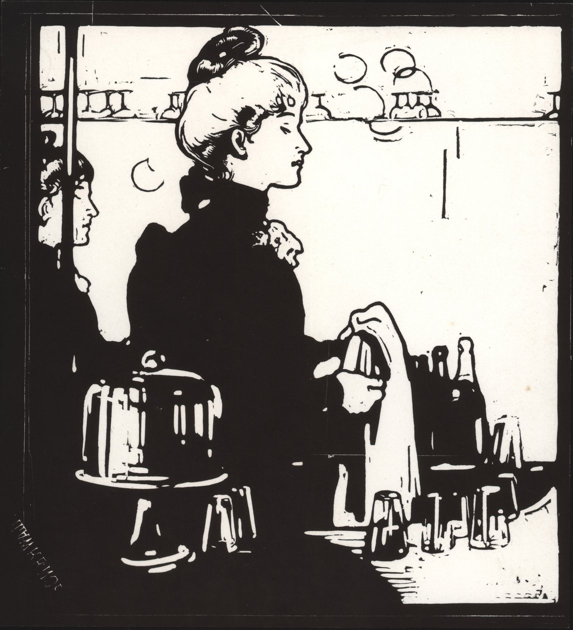 Barmanka (jakýkoli bar) od William Nicholson