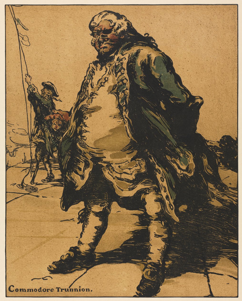 Postavy Romance: Commodore Trunnion od William Nicholson