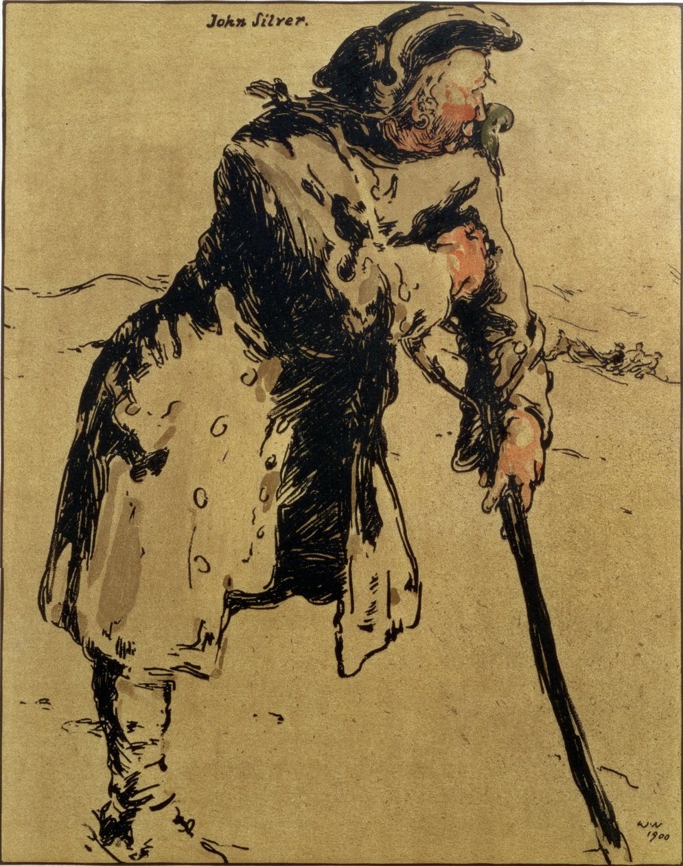 John Silver, ilustrace z 