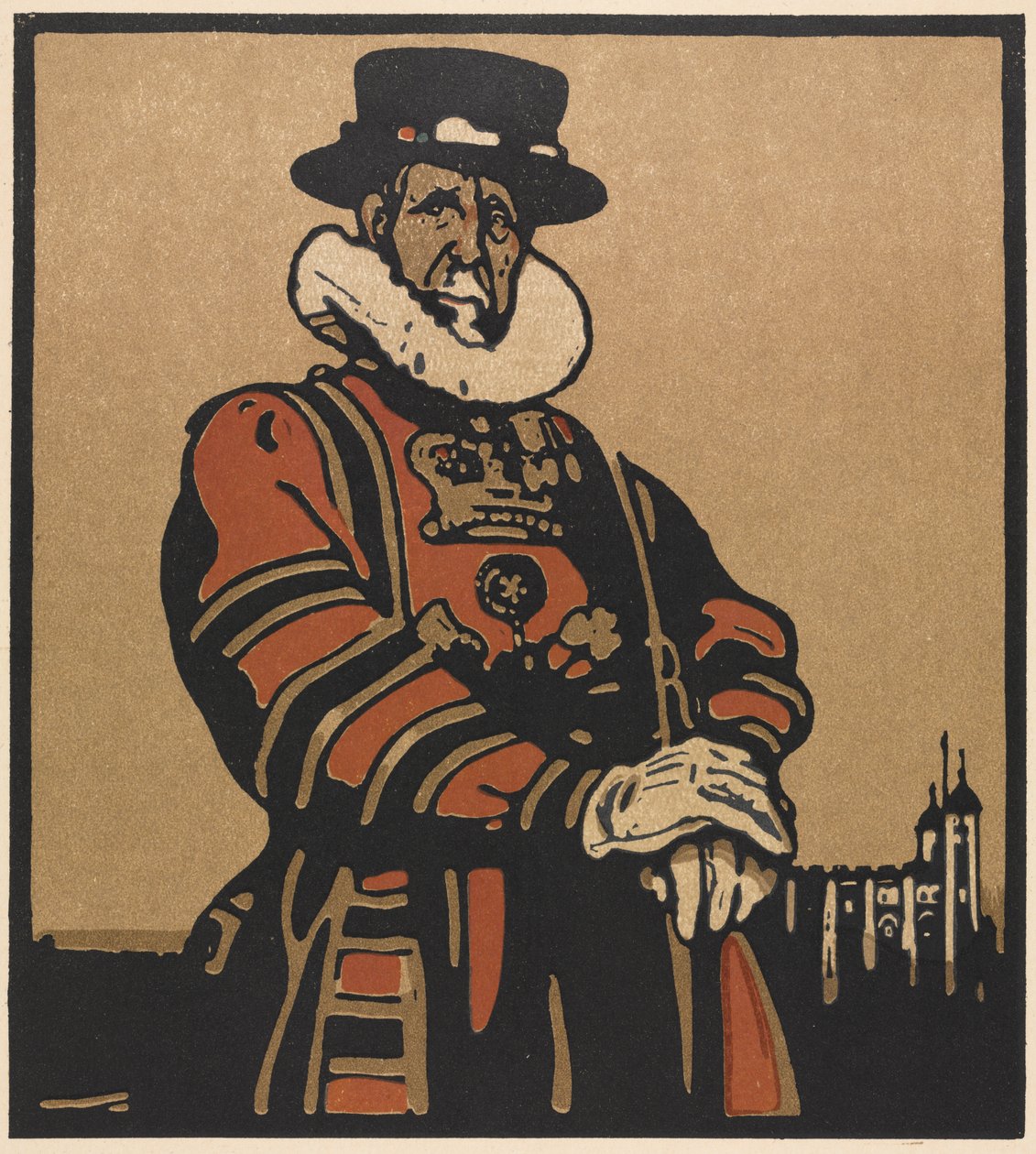 Londýn Typy: Beefeater od William Nicholson