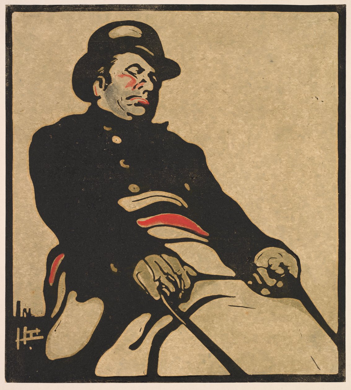 Londýn Typy: Řidič autobusu od William Nicholson