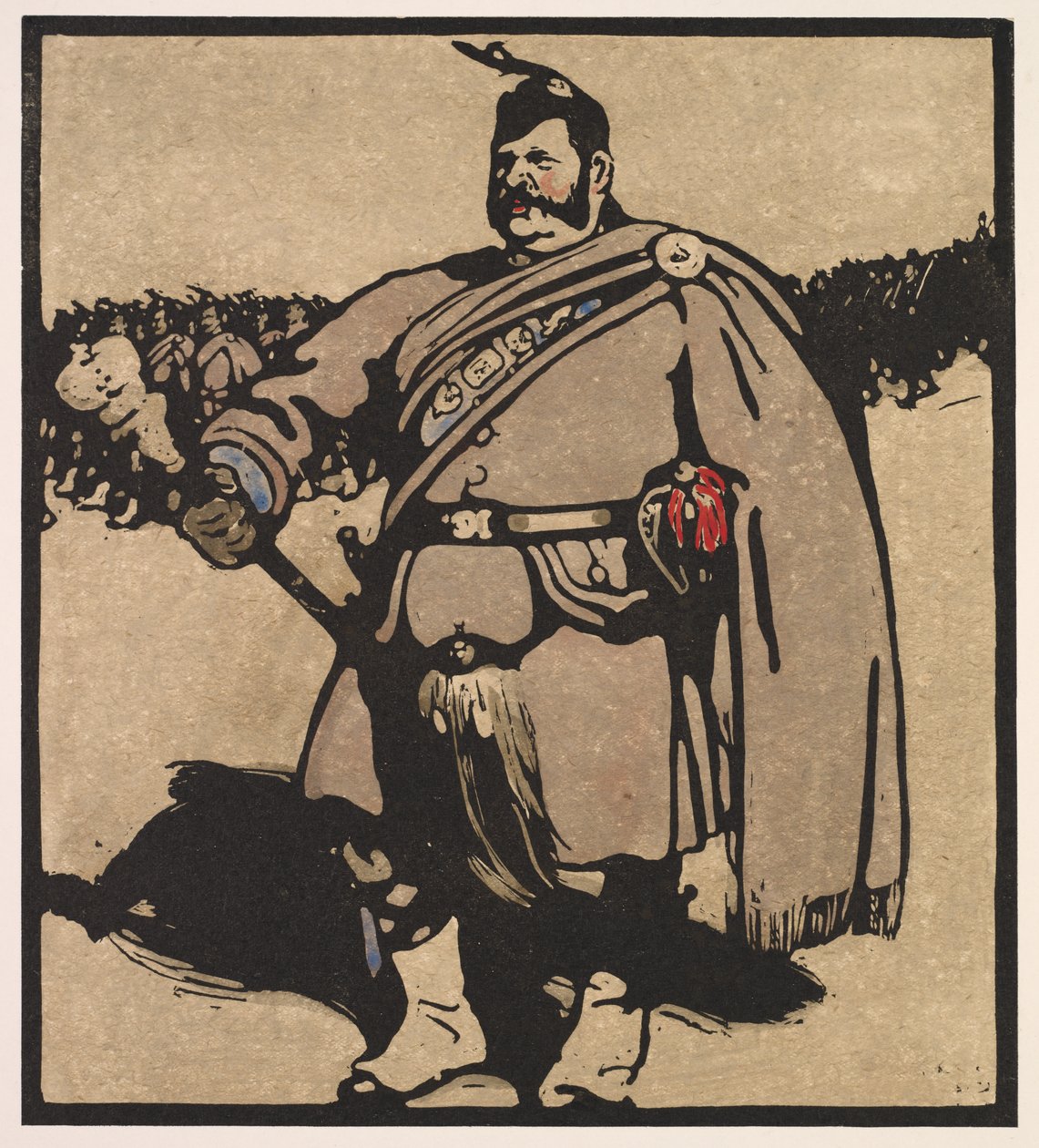 Londýn Typy: Drum-Major od William Nicholson