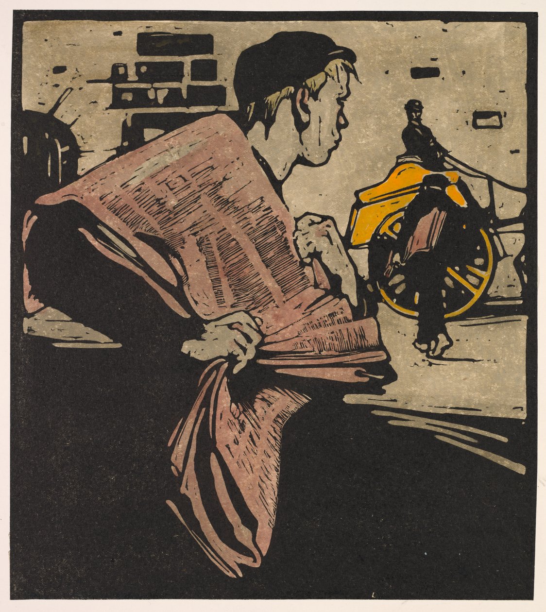 Londýn Typy: News-boy od William Nicholson