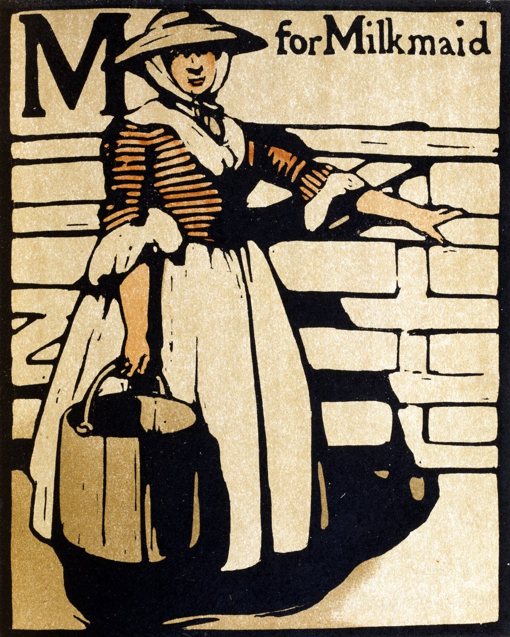 M jako Milkmaid, ilustrace z 