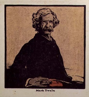 Mark Twain (1835-1910) ilustrace z 