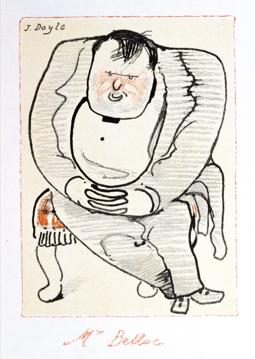 Pan Belloc, ilustrace z „The Winter Owl“, vydané nakladatelstvím Cecil Palmer, Londýn od William Nicholson