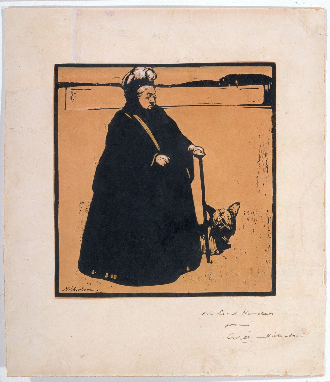 Portrét královny Viktorie se psem Královna Viktorie od William Nicholson