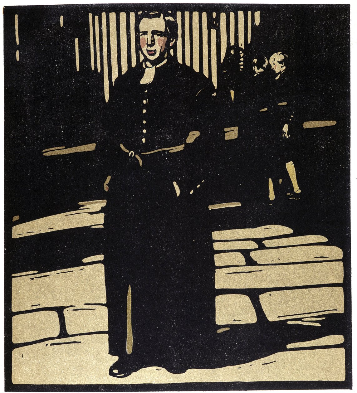 School, London - Ilustrace William Nicholson (1872-1949) v „“ Types of London“ od William Nicholson