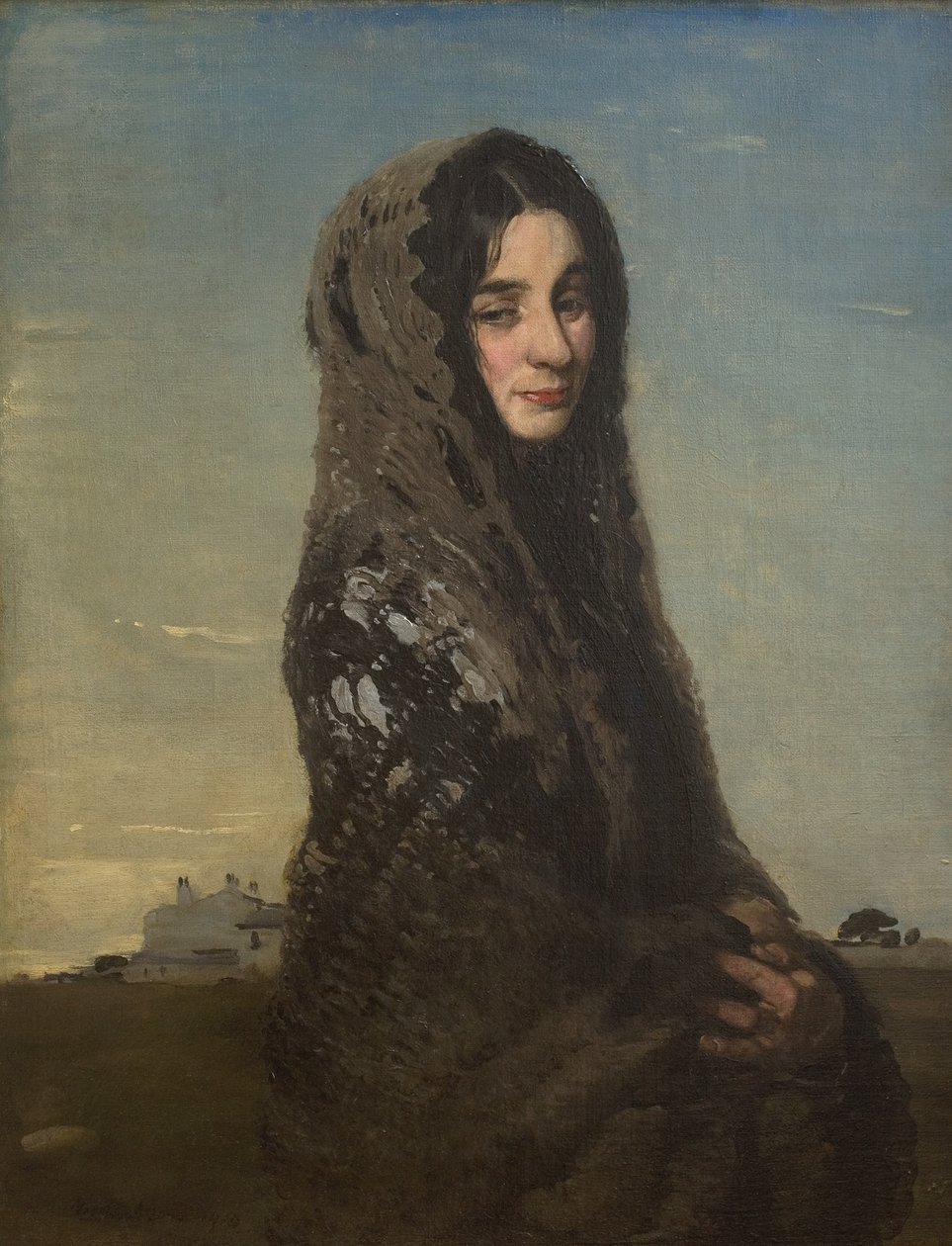 Šedý šátek od William Nicholson