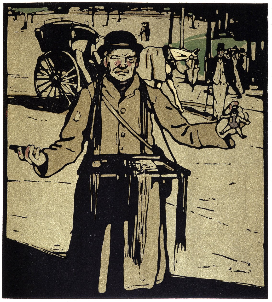 Toy Merchant, London – in “” Types of London””, William Nicholson (1872-1949), ed Floury od William Nicholson