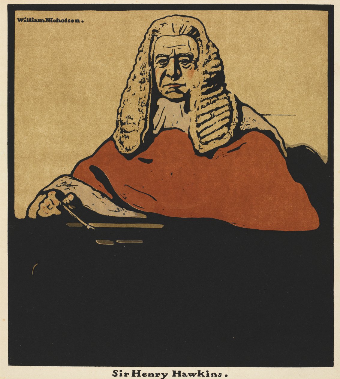 Dvanáct portrétů: Sir Henry Hawkins od William Nicholson