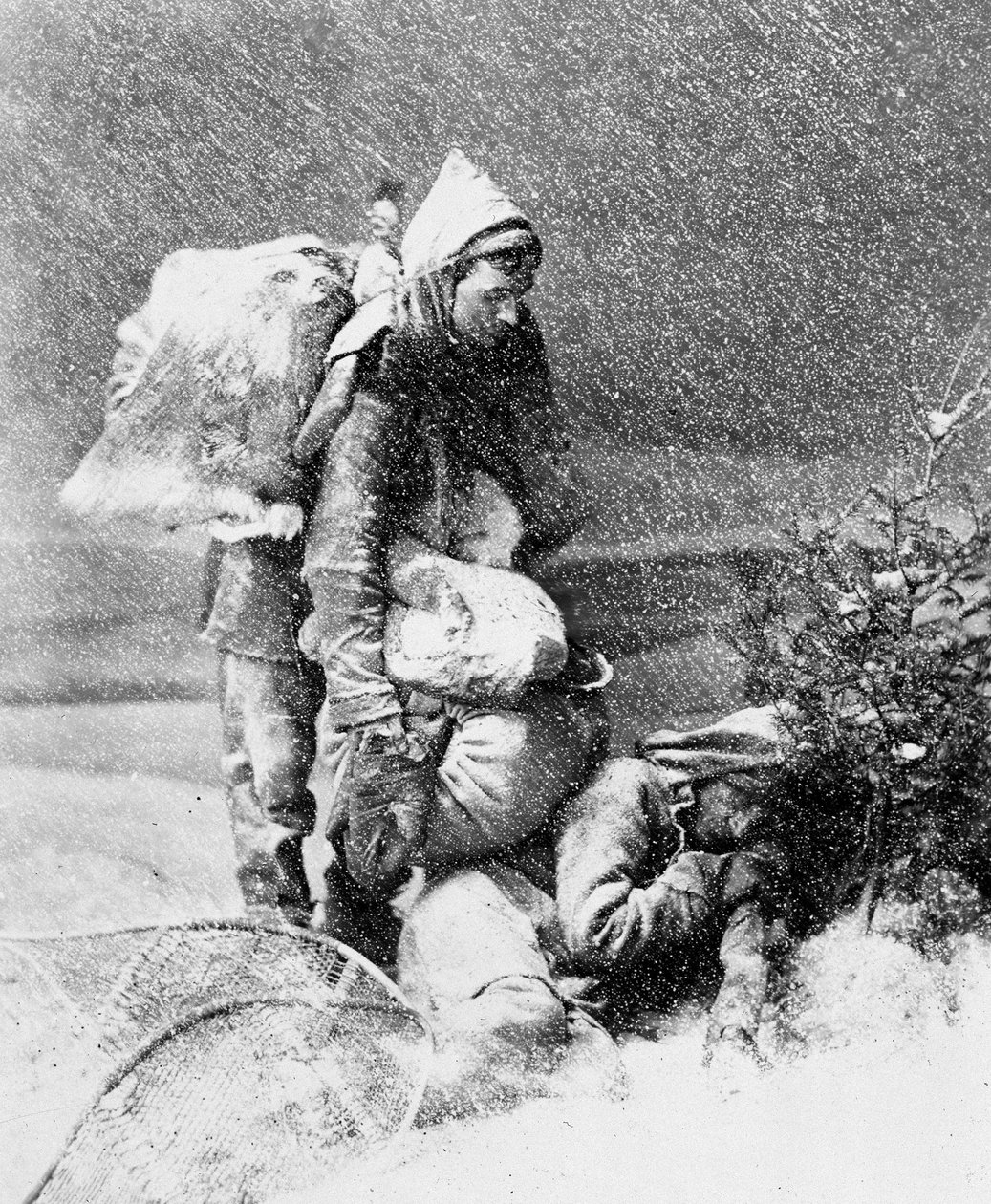 Life of the Trapper in Canada, foto Nottman, circa 1890. od William Notman