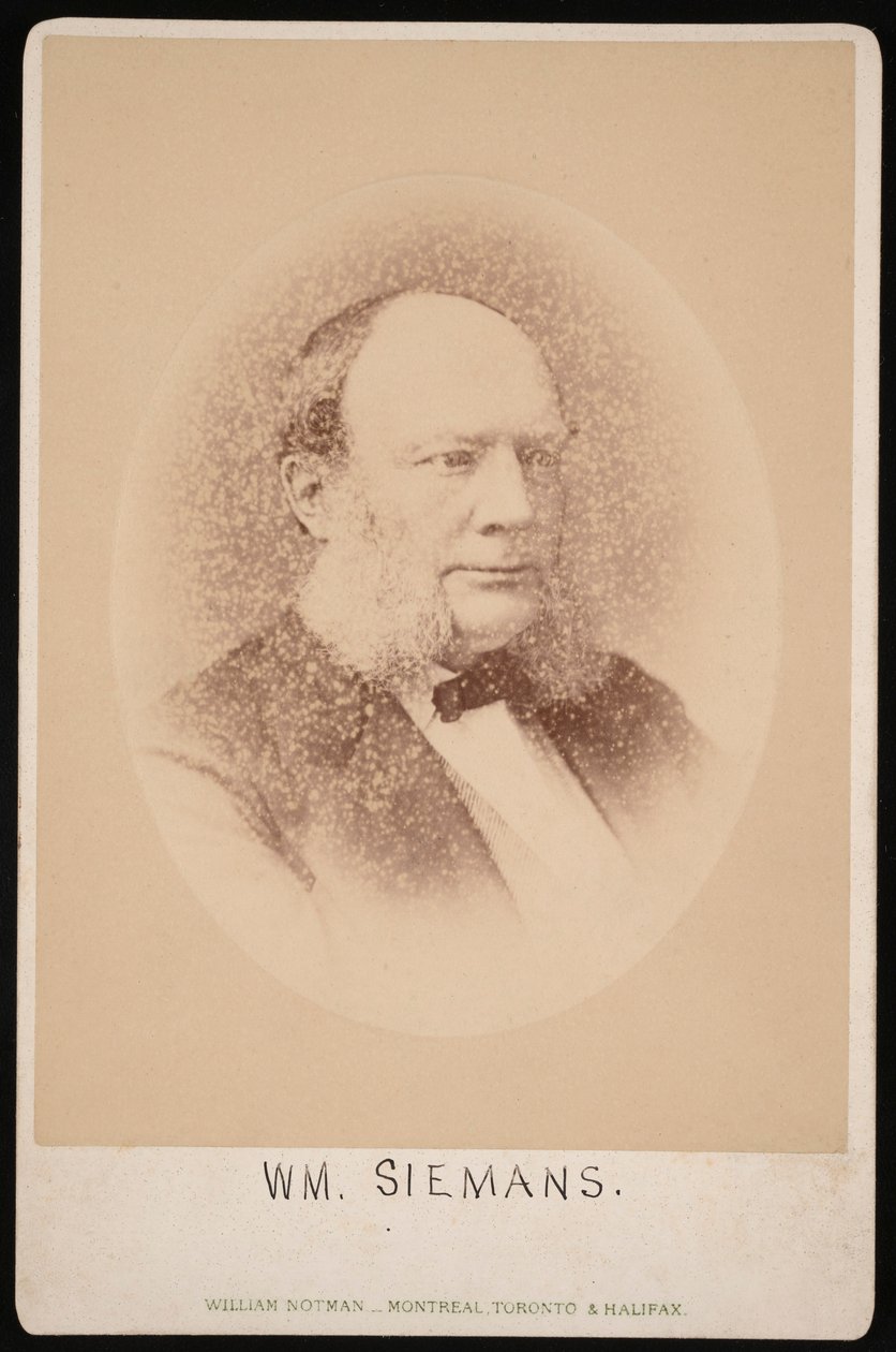 Portrét Carla Wilhelma Siemense 1823-1883, před rokem 1876. od William Notman