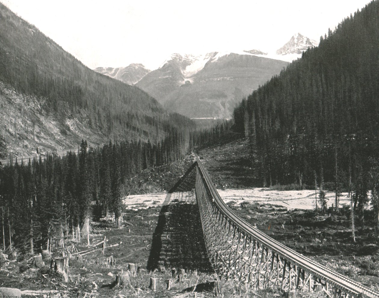The Rockies: Loop se čtyřmi skladbami, 1895. od William Notman and Son