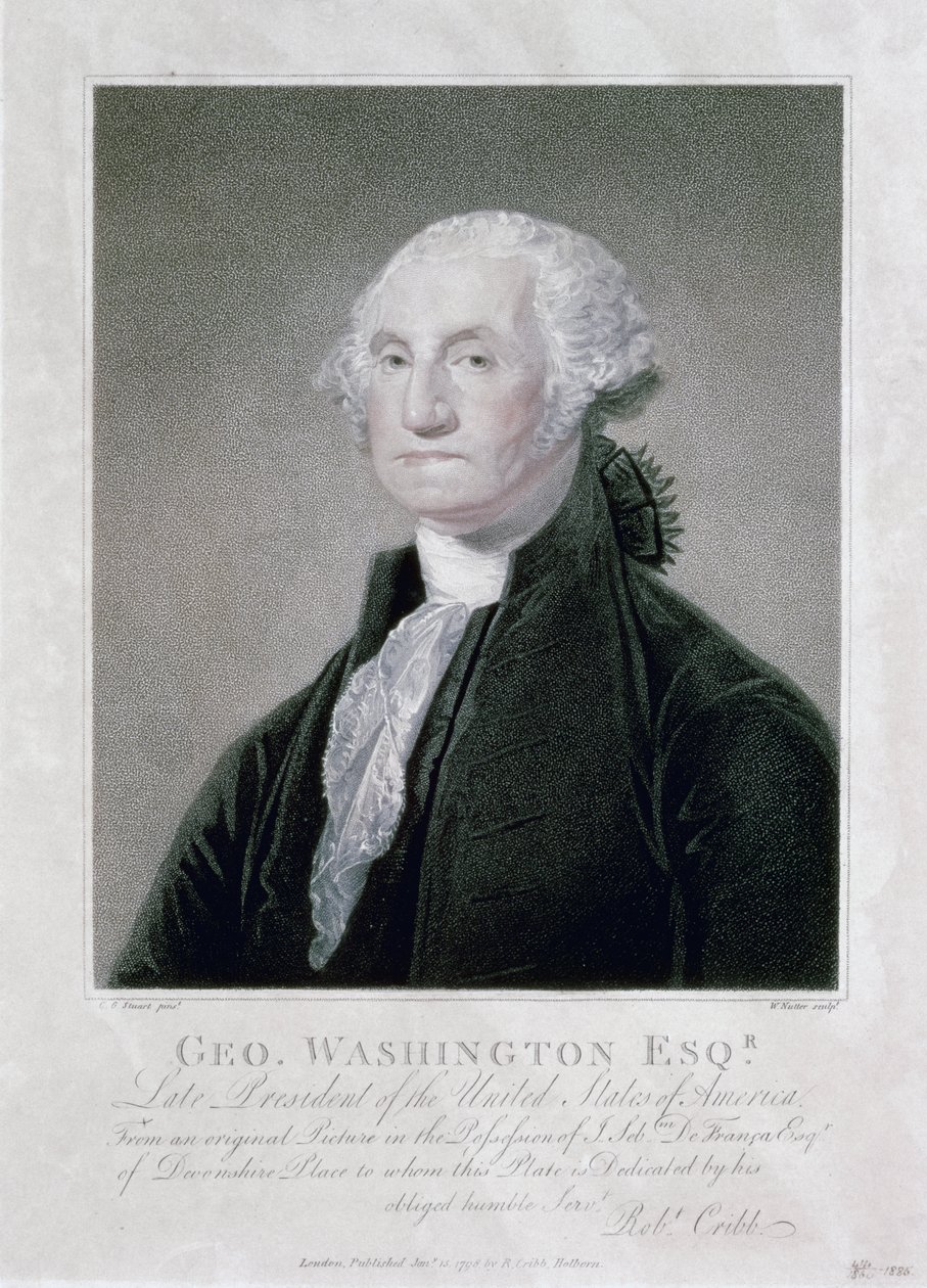 Portrét George Washingtona, 1798 od William Nutter