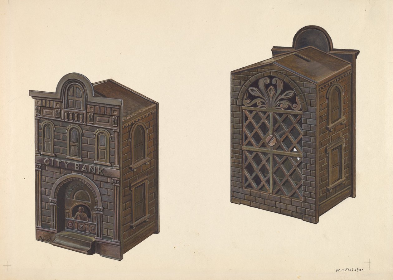City Bank Toy Bank, c. 1938. od William O. Fletcher