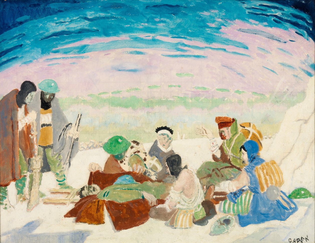 Smrt ve sněhu od William Orpen
