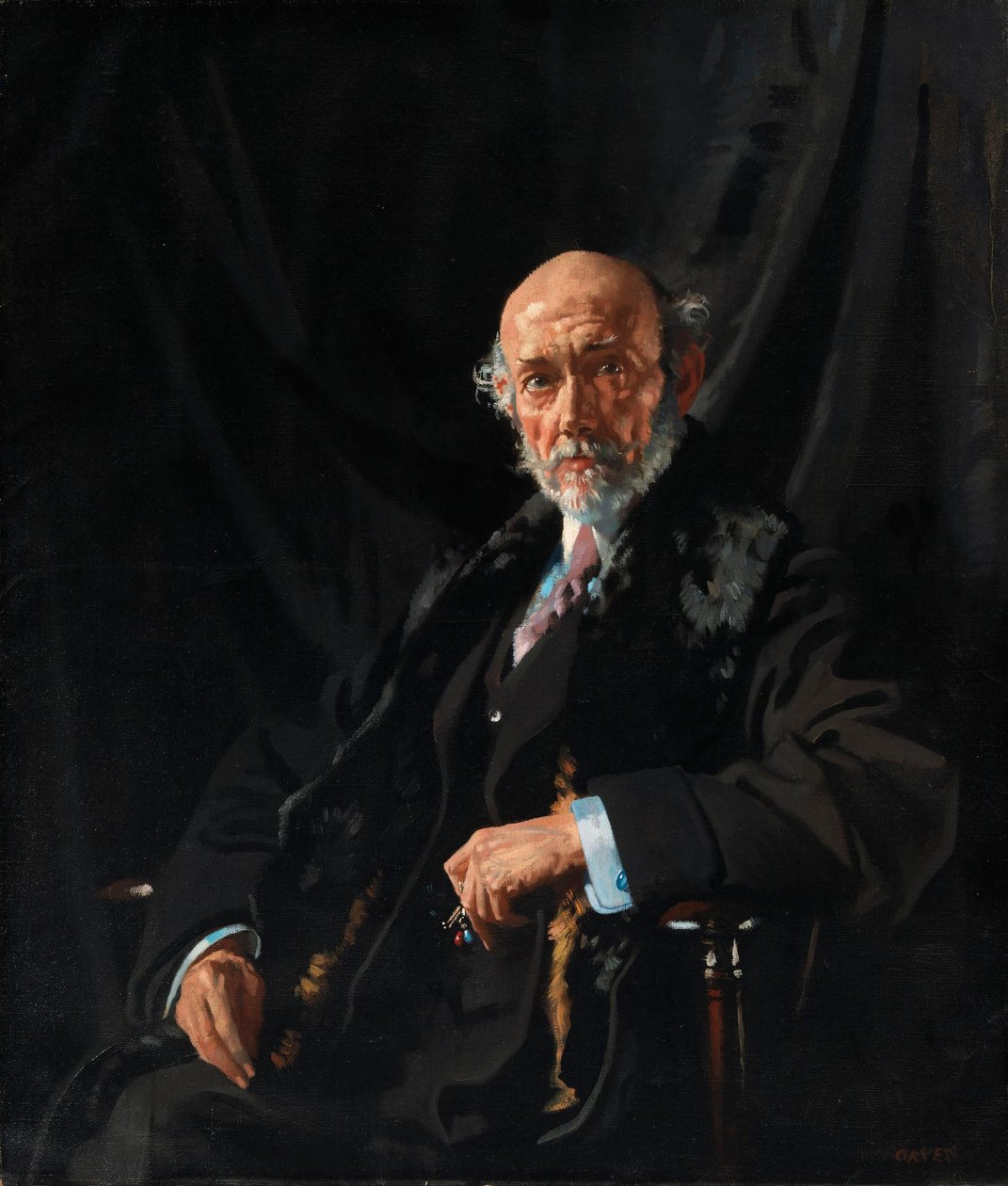Portrét dr. E. J. Dillona, válečného zpravodaje a publicisty od William Orpen