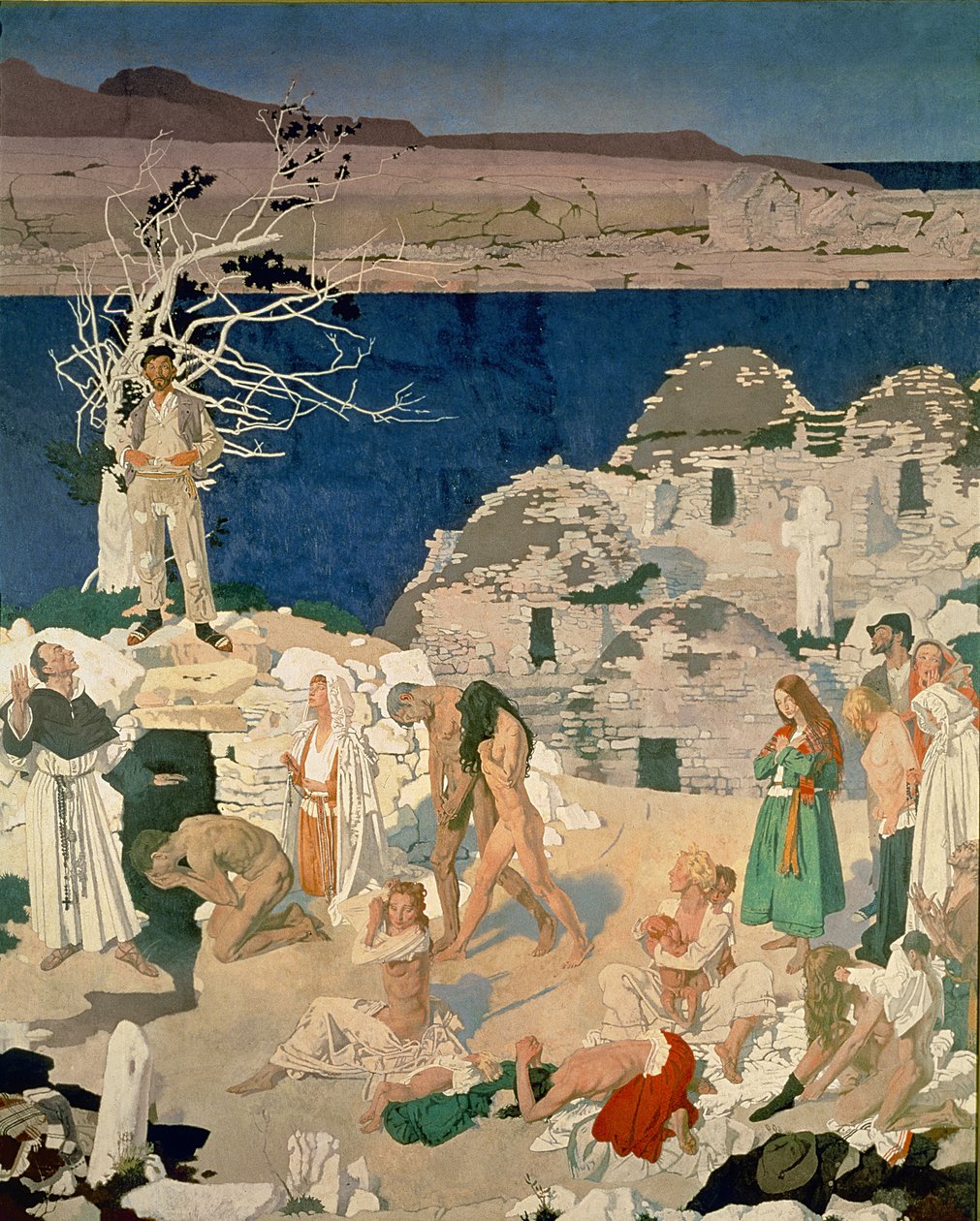 Svatá studna, 1916 (tempera na plátně) od William Orpen