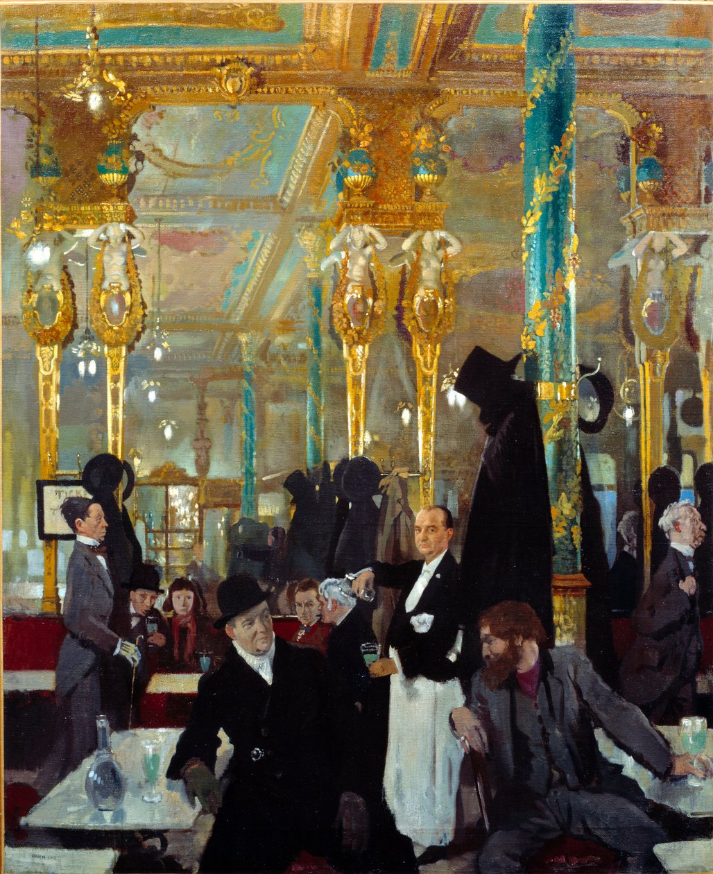 Královská kavárna v Londýně. Obraz Sira Williama Orpena (1878-1931) od William Orpen