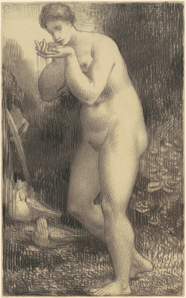 Nahé pití u fontány od William P. Babcock