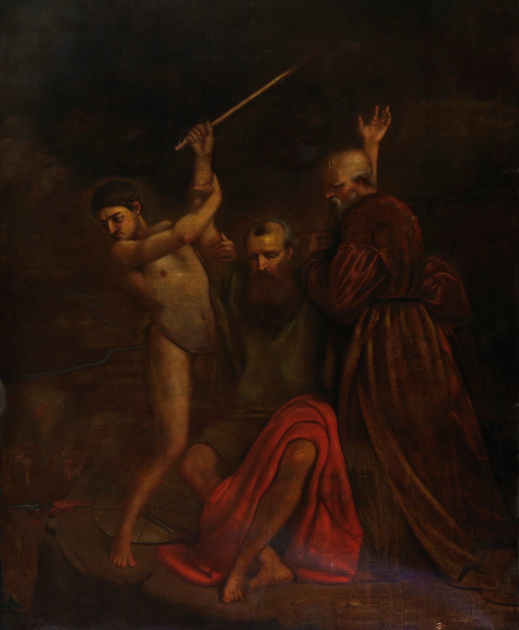 Mojžíš, Áron a Hur na hoře Horeb, 1857. od William Page