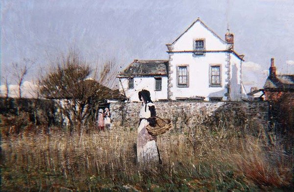 Krajina, Bílý dům, kolem roku 1880 (olej na plátně) od William Page Atkinson Wells