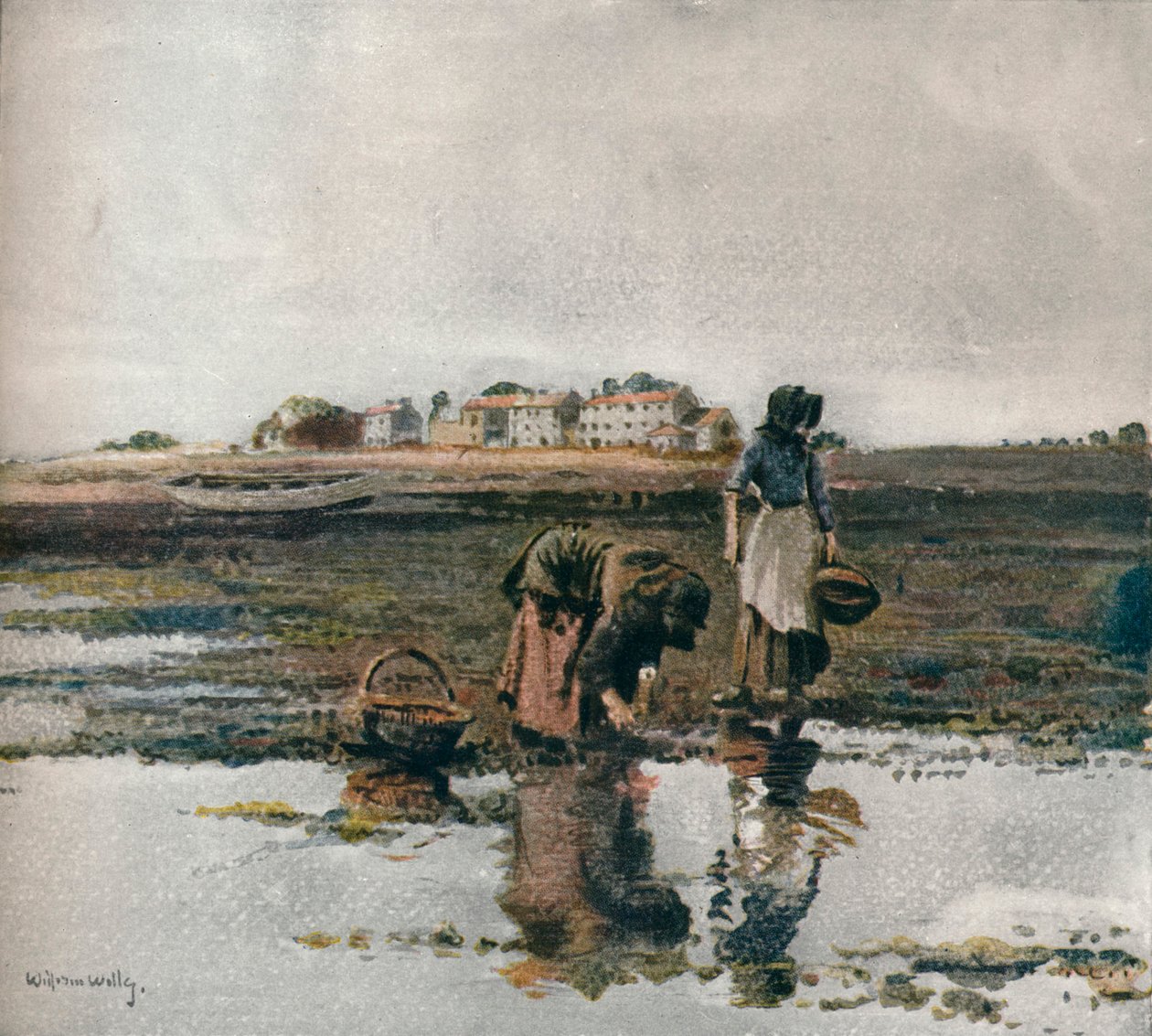 Sběr mušlí, c1908 od William Page Atkinson Wells