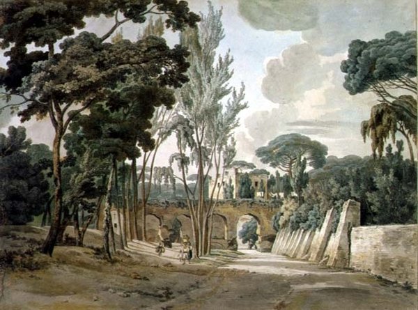 Starověké akvadukty poblíž Capodichino, Neapol, 1780-1782 od William Pars
