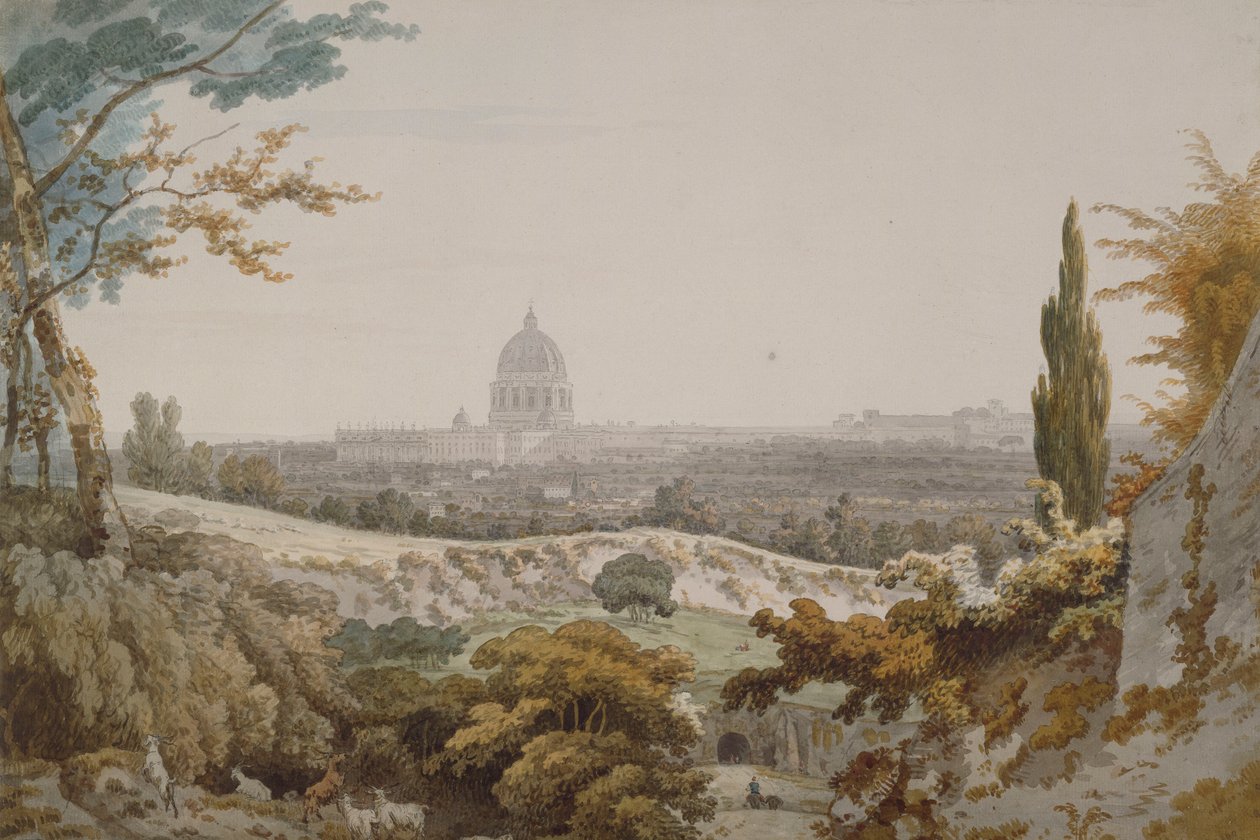 Svatý Petr, Řím, 1776 od William Pars
