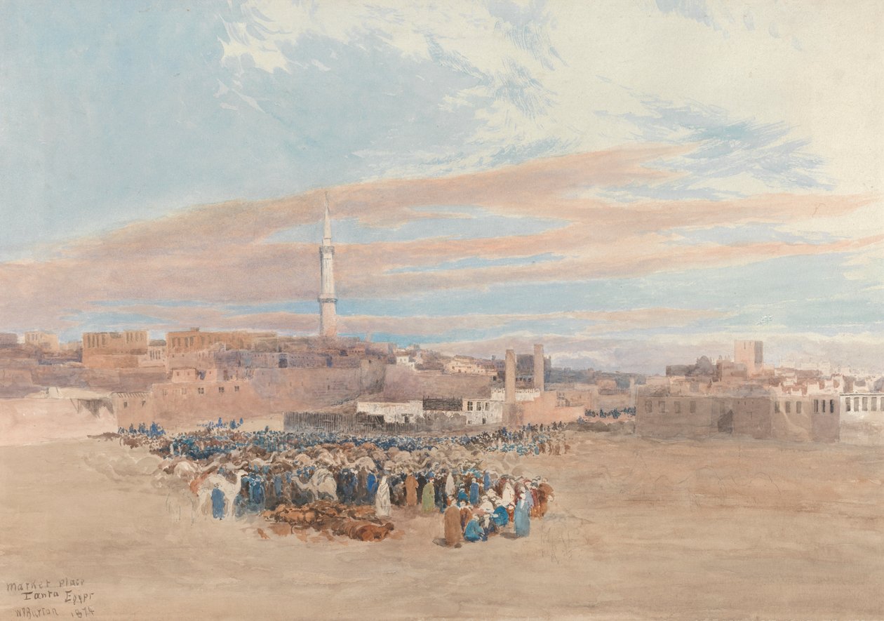 Tržiště, Tanta, Egypt od William Paton Burton