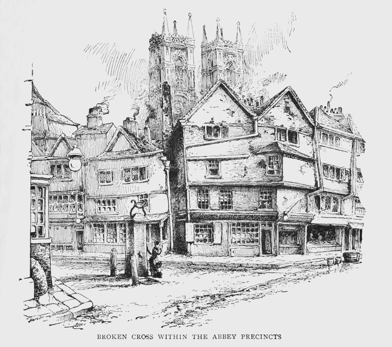 Broken Cross Within The Abbey Precincts, c1897 od William Patten