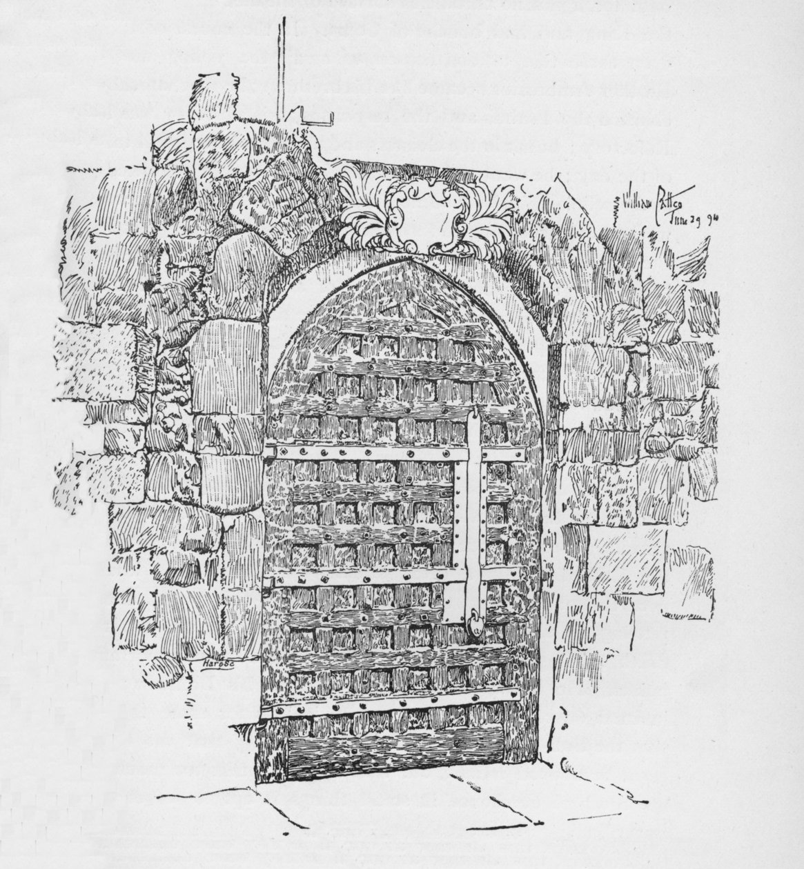 Dveře do kaple Edwarda Vyznavače, nyní Pyx Office, c1897 od William Patten