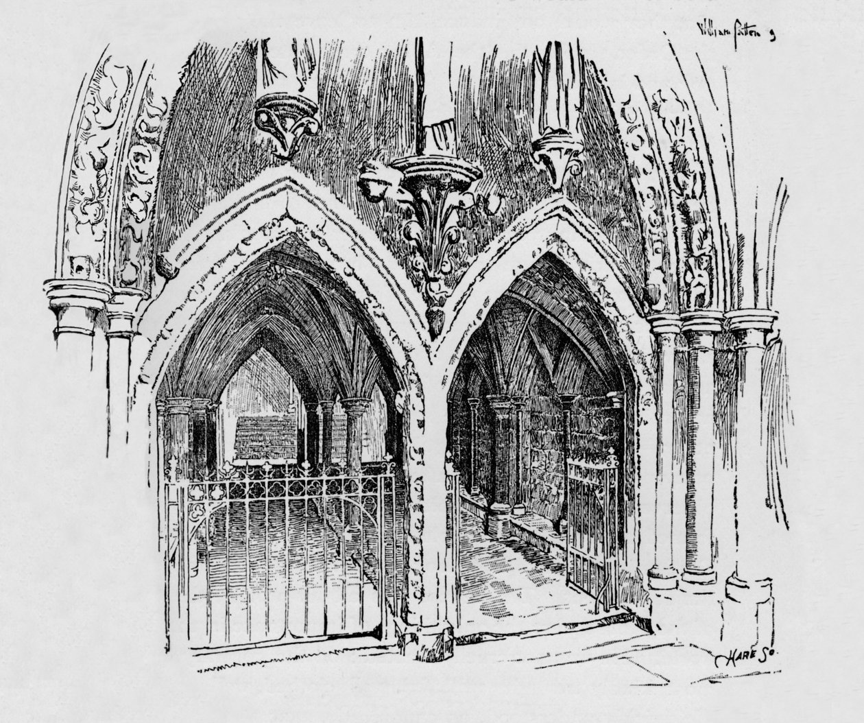 Vchod do Kapituly, c1897 od William Patten