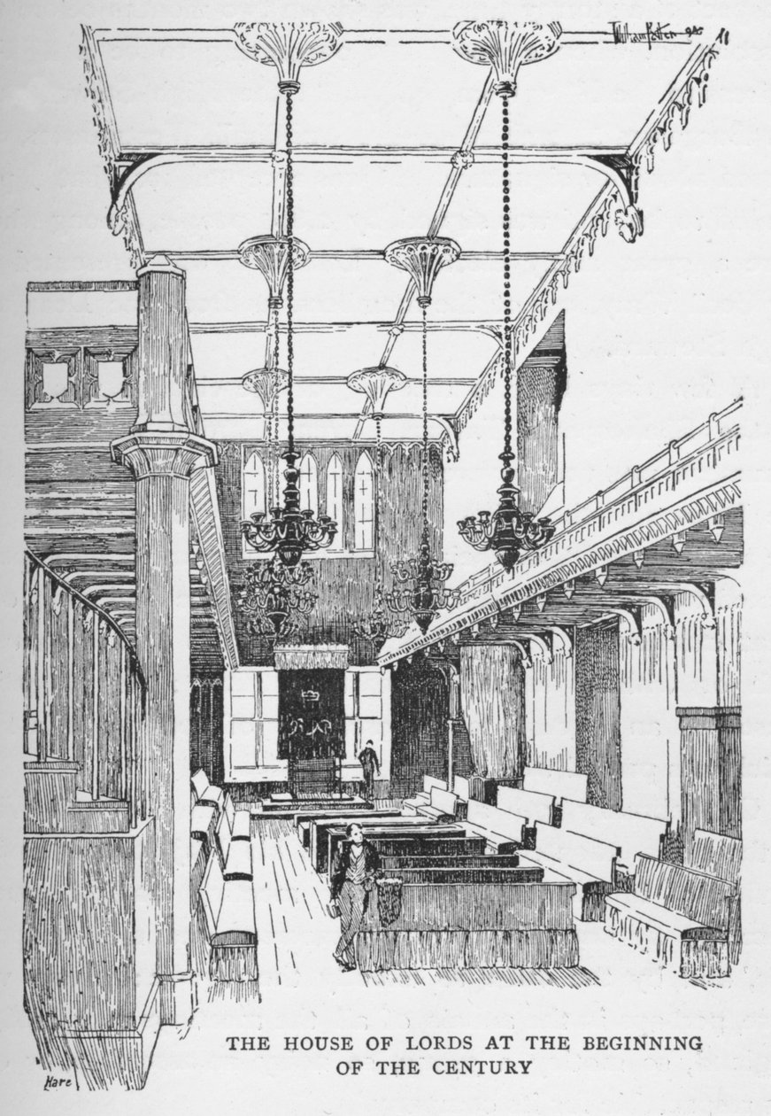Sněmovna lordů na počátku století, c1897 od William Patten