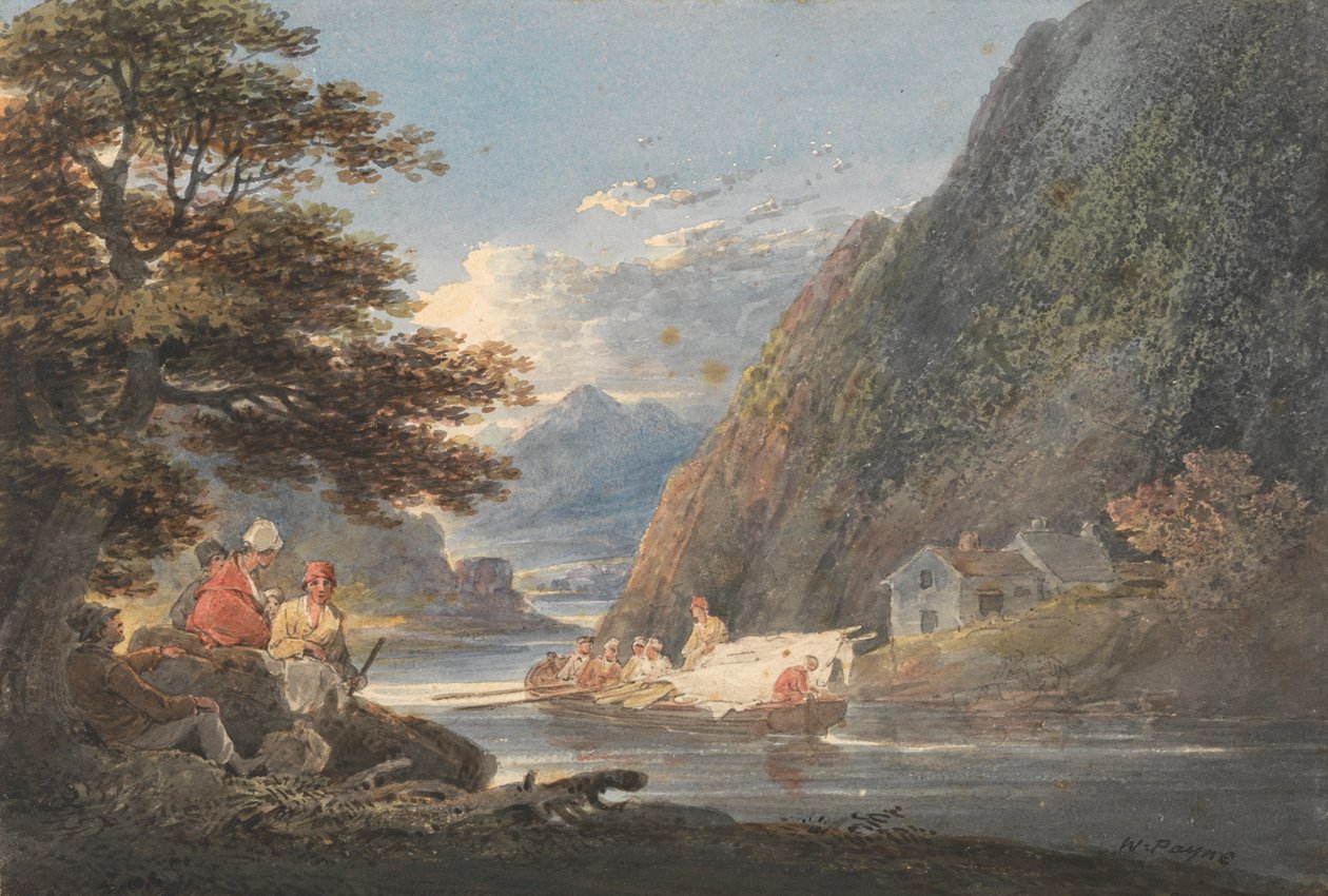 Na řece Tivy, poblíž Cardigan, Wales od William Payne